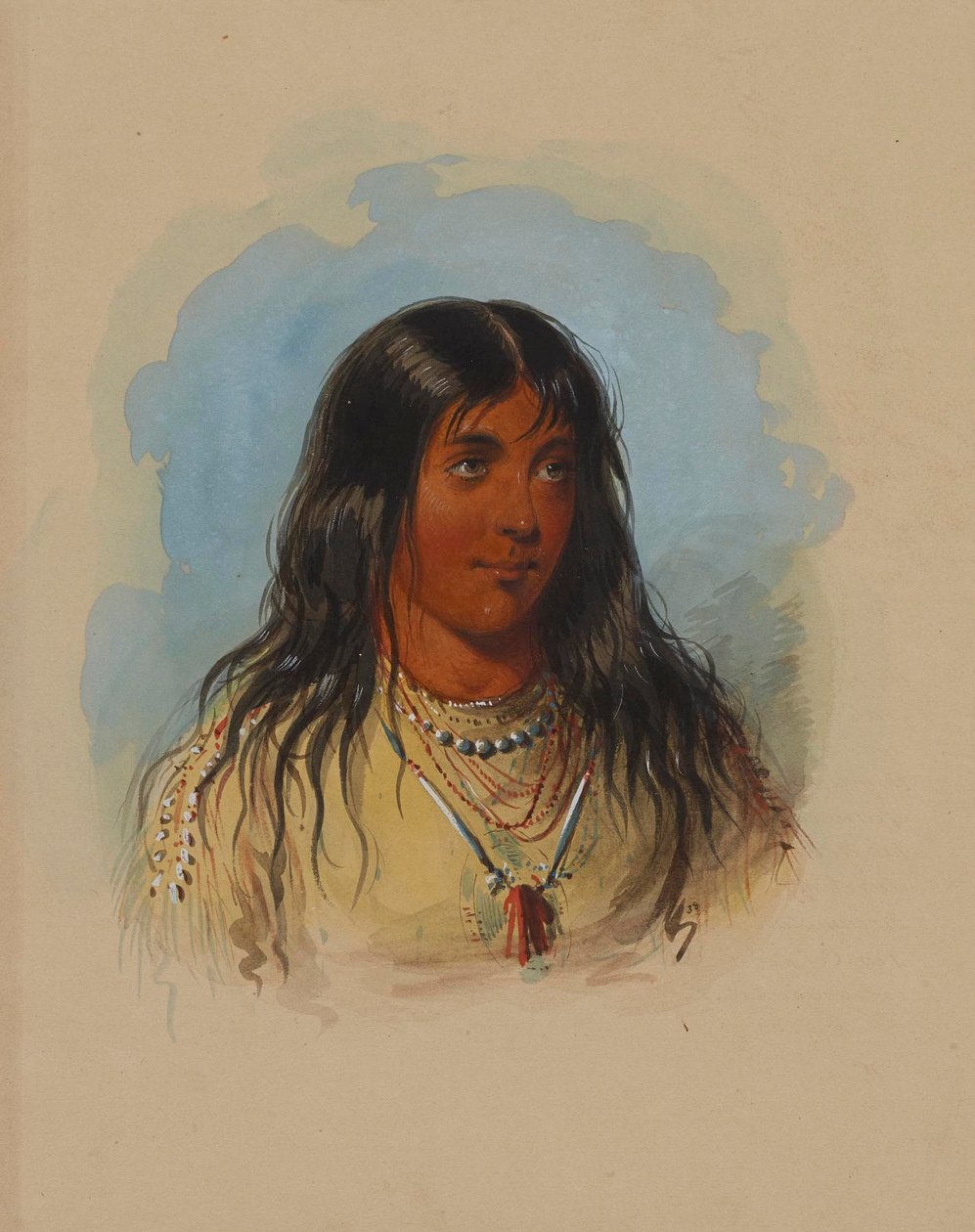 Femme aricara [sic] - Alfred Jacob Miller