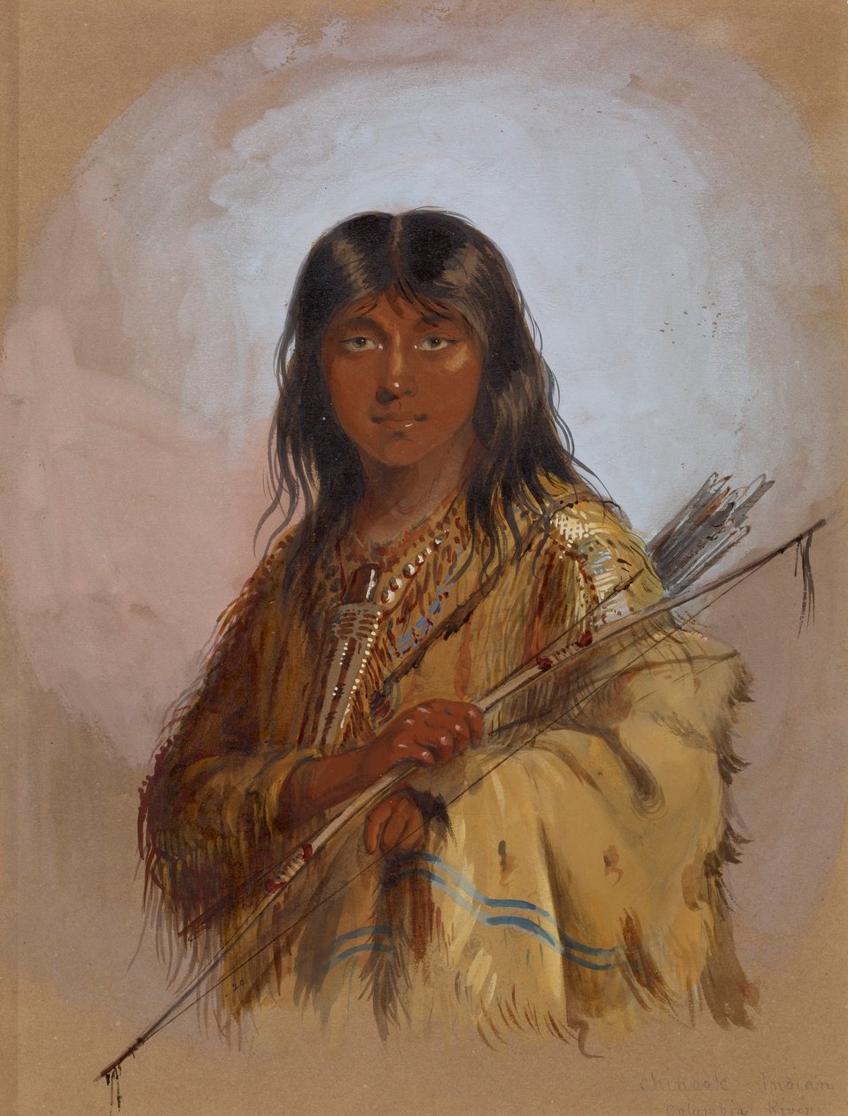 Indiens Chinook : fleuve Columbia - Alfred Jacob Miller