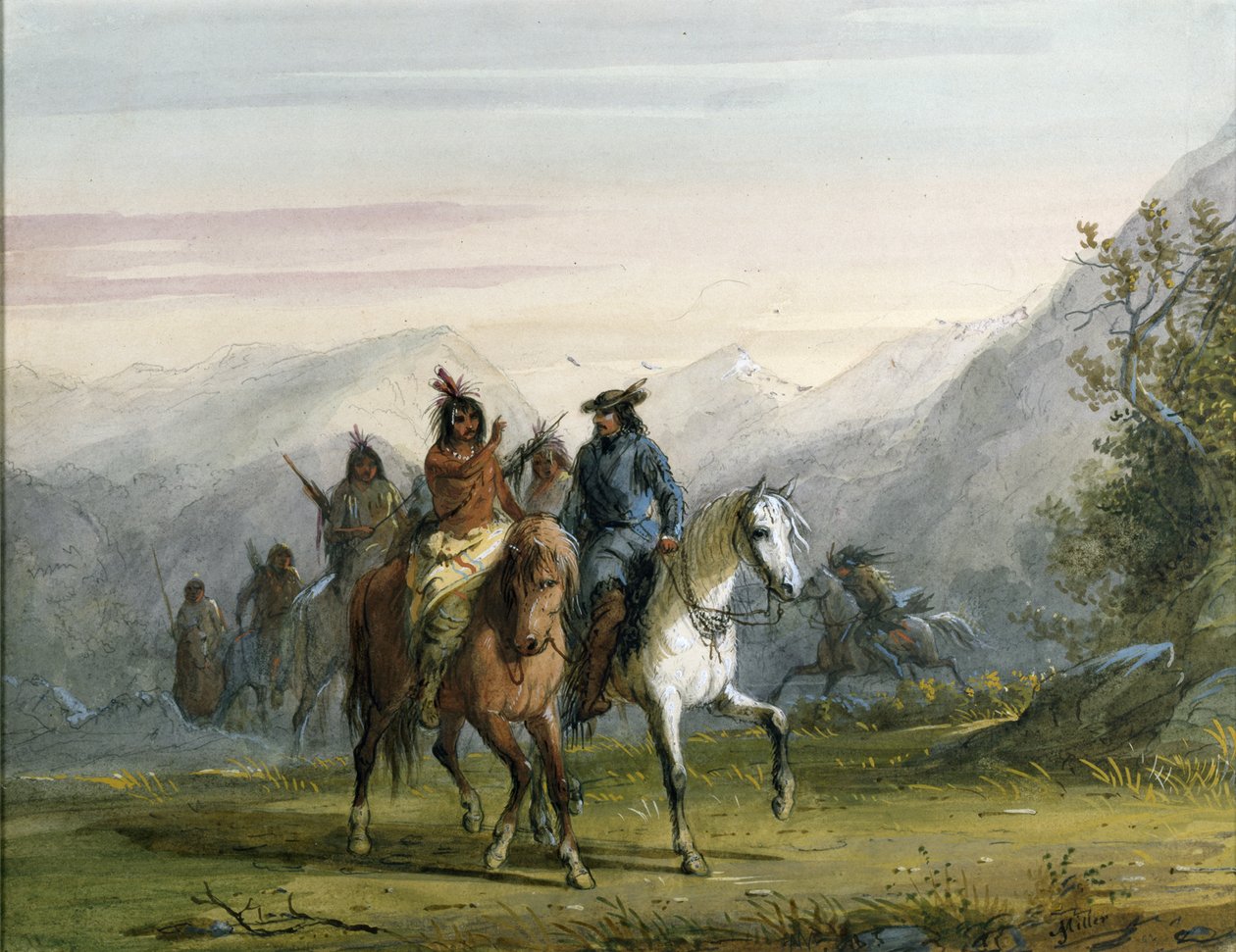 Communiquer par signes - Alfred Jacob Miller