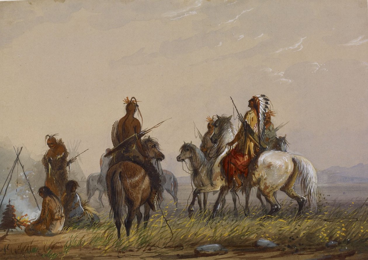 Expédition visant à capturer des chevaux sauvages - Sioux - Alfred Jacob Miller