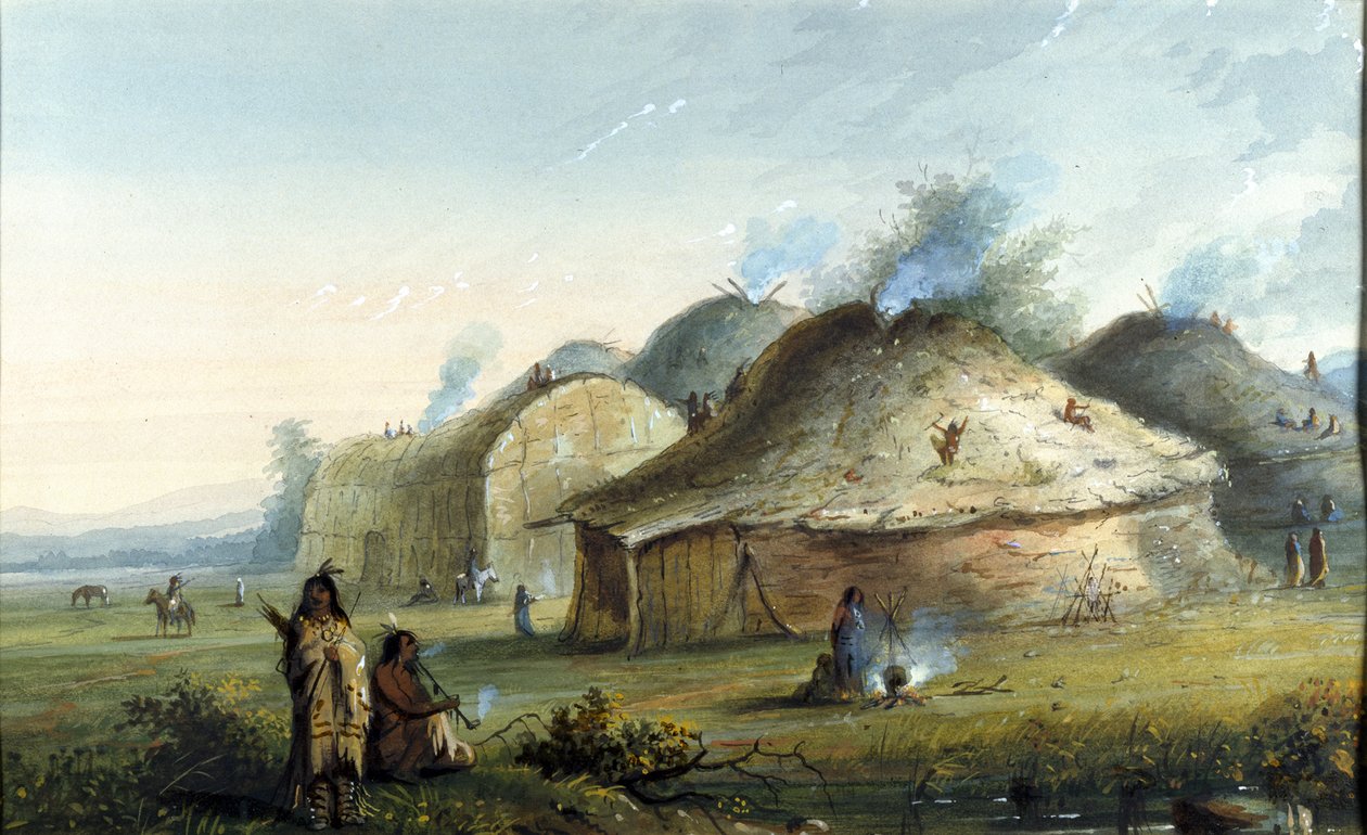 Lodges indiens - Alfred Jacob Miller