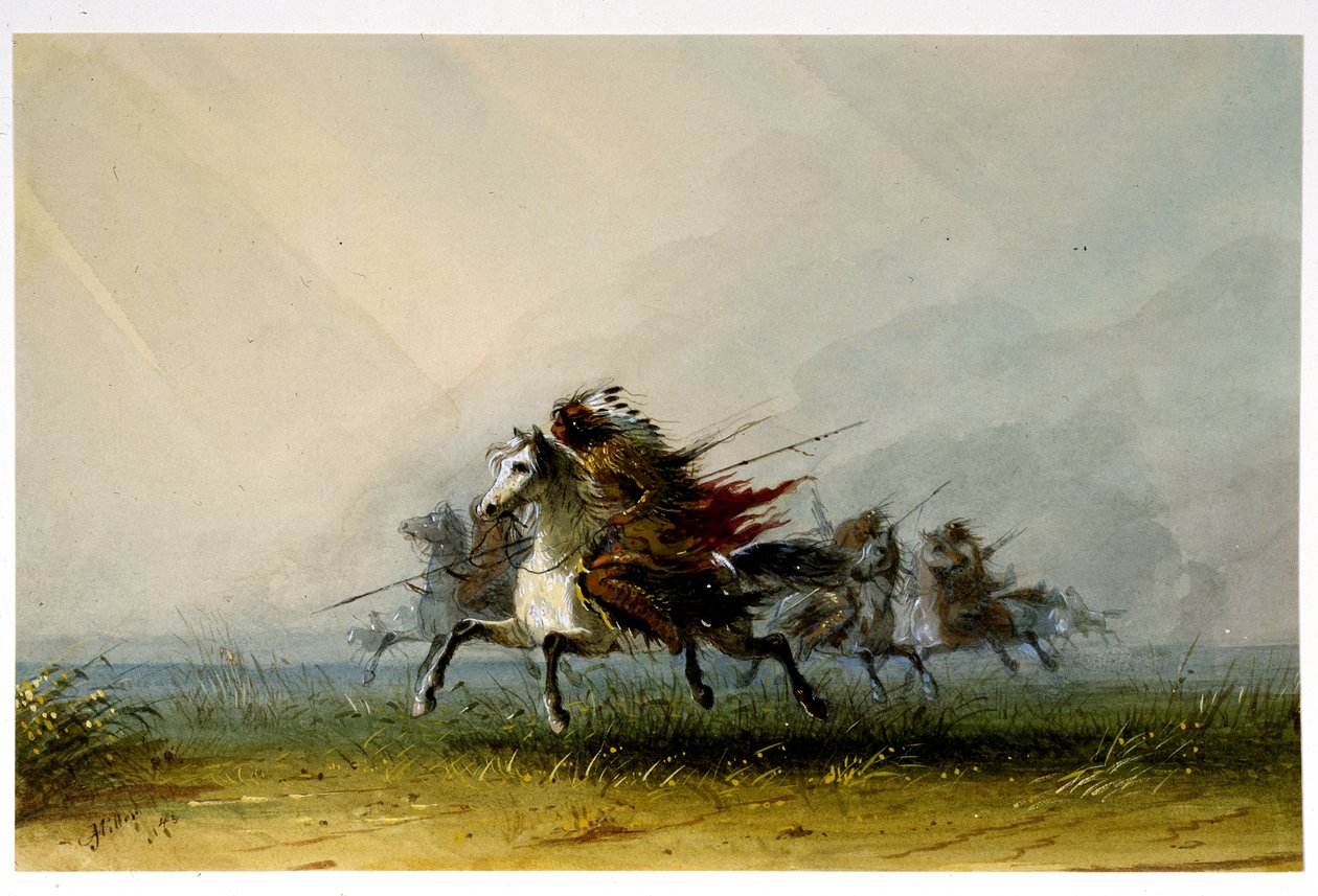 Les Indiens sur le sentier de la guerre - Alfred Jacob Miller