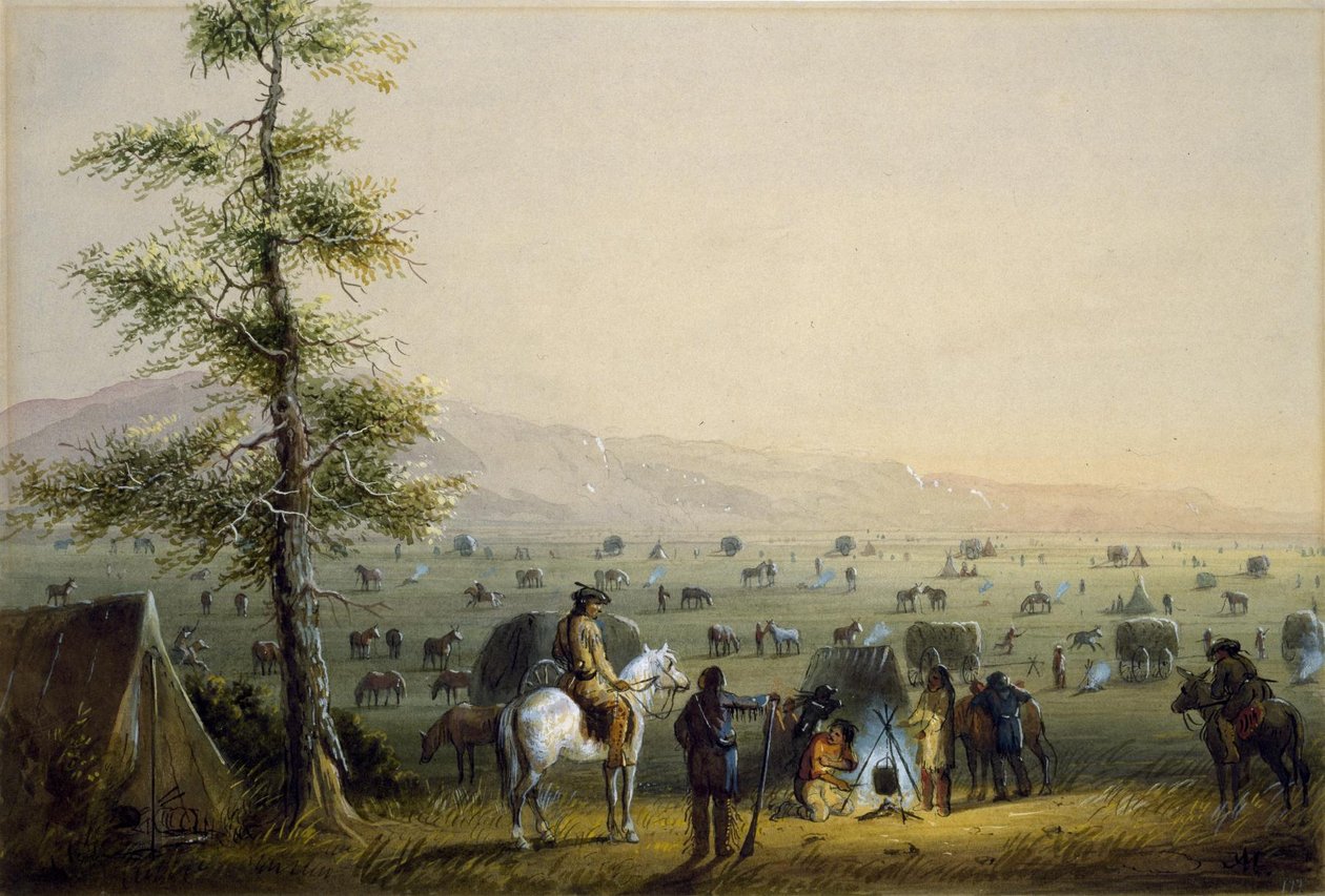 Notre camp - Alfred Jacob Miller