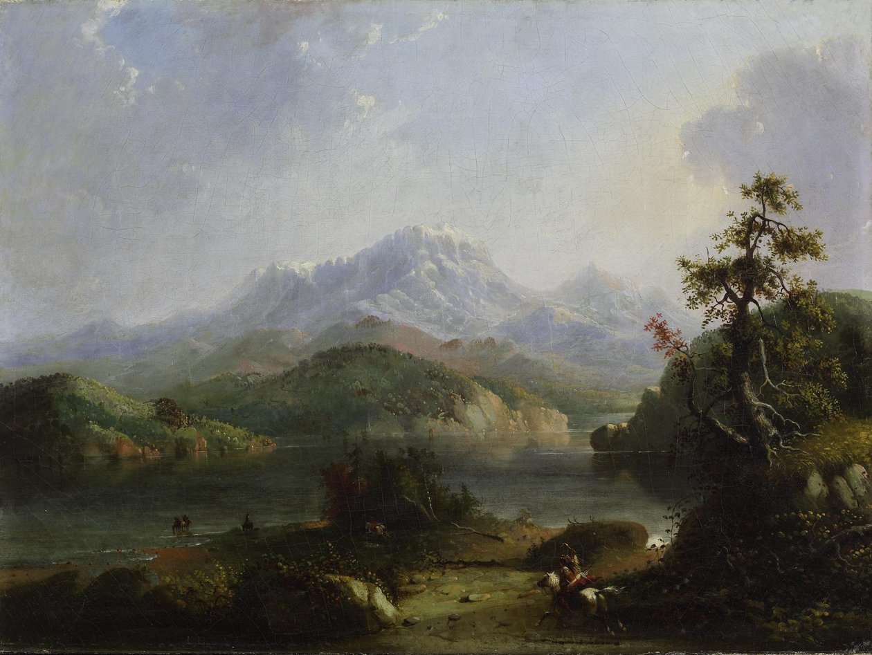 Paysage des Rocheuses, montagnes de Wind River - Alfred Jacob Miller