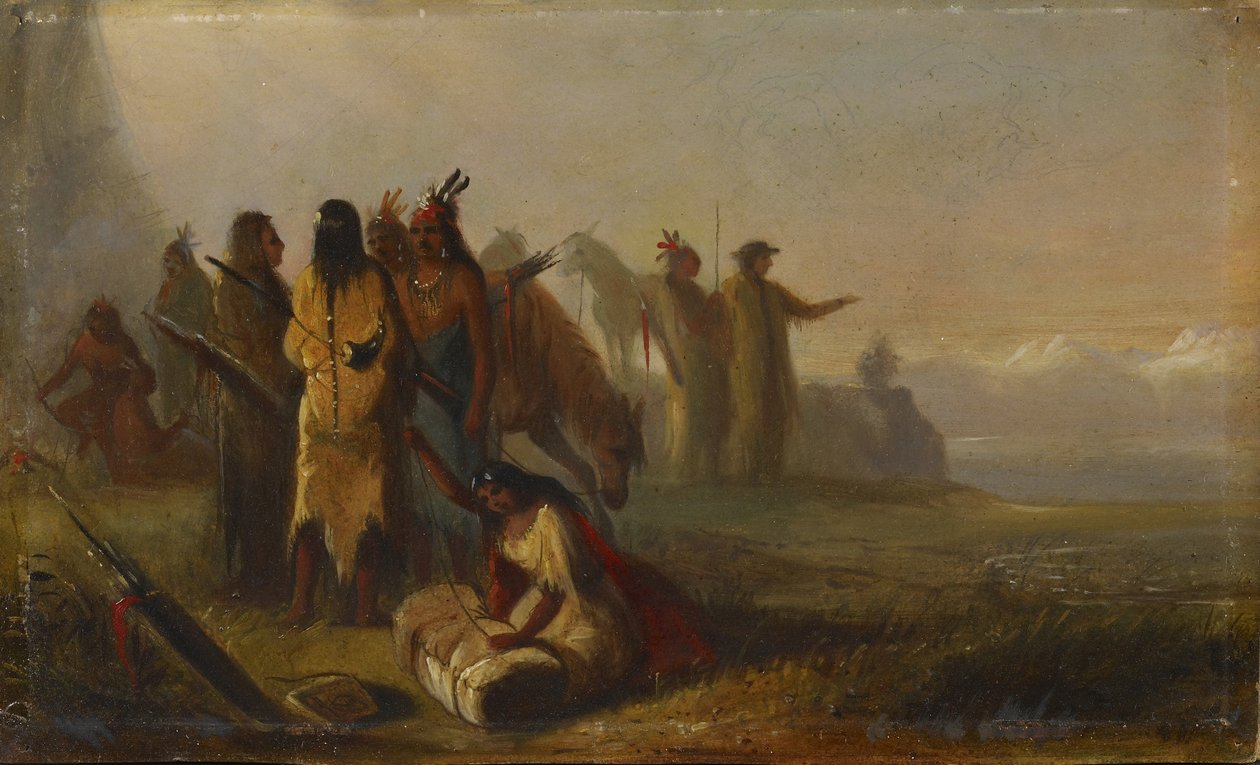 Scène de trappeurs et d