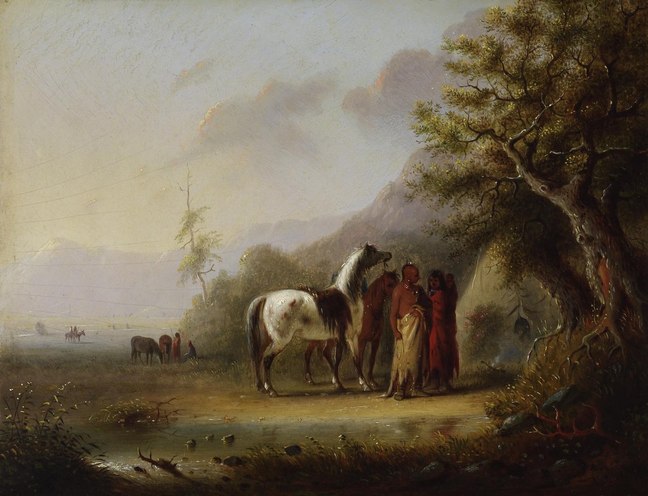 Les Indiens Sioux dans les montagnes - Alfred Jacob Miller