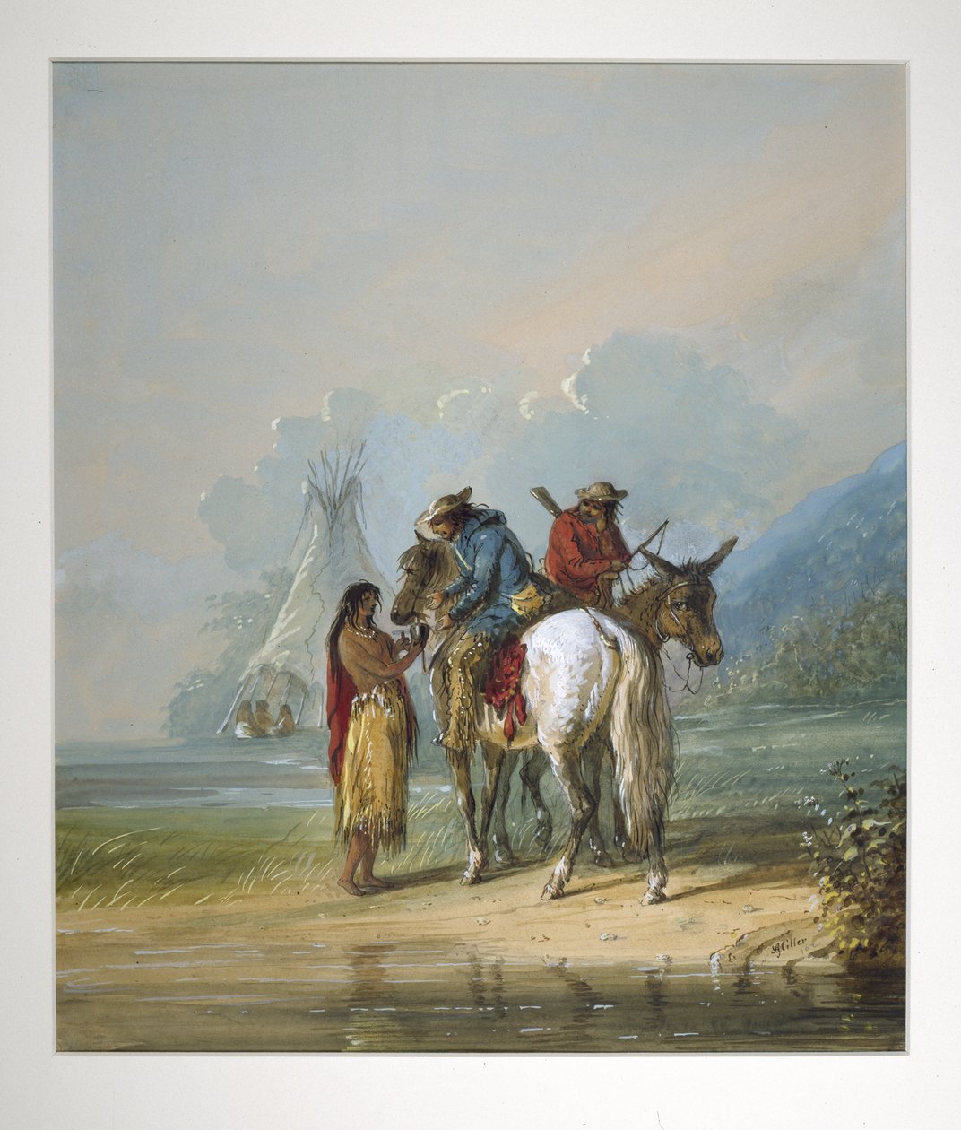 Le trappeur assoiffé - Alfred Jacob Miller