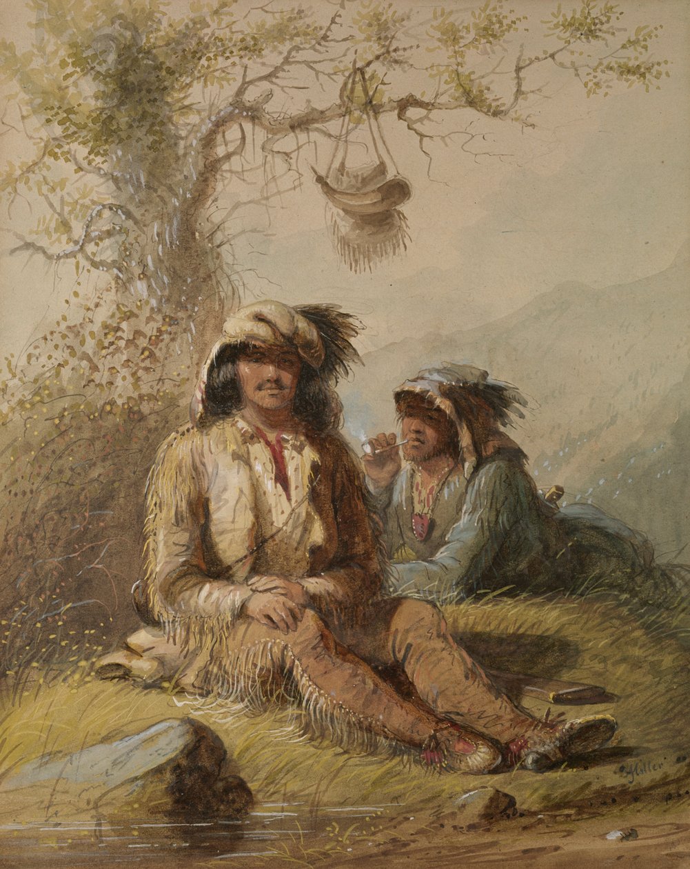 Les trappeurs - Alfred Jacob Miller