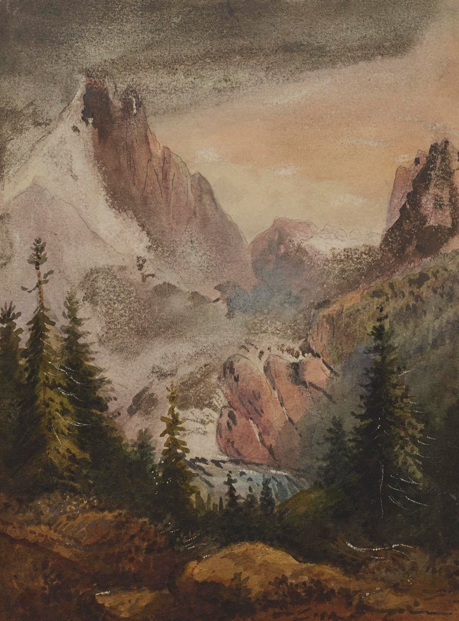 Vue sur les montagnes - Alfred Jacob Miller