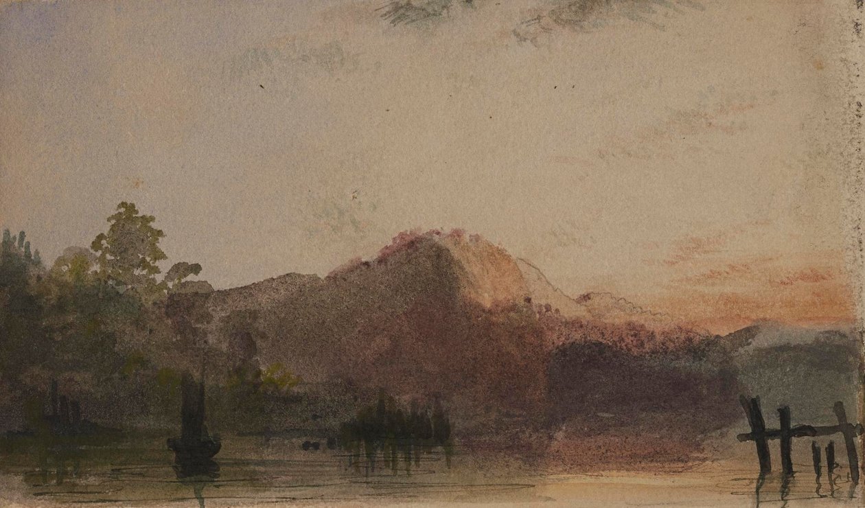 Vue sur une montagne - Alfred Jacob Miller