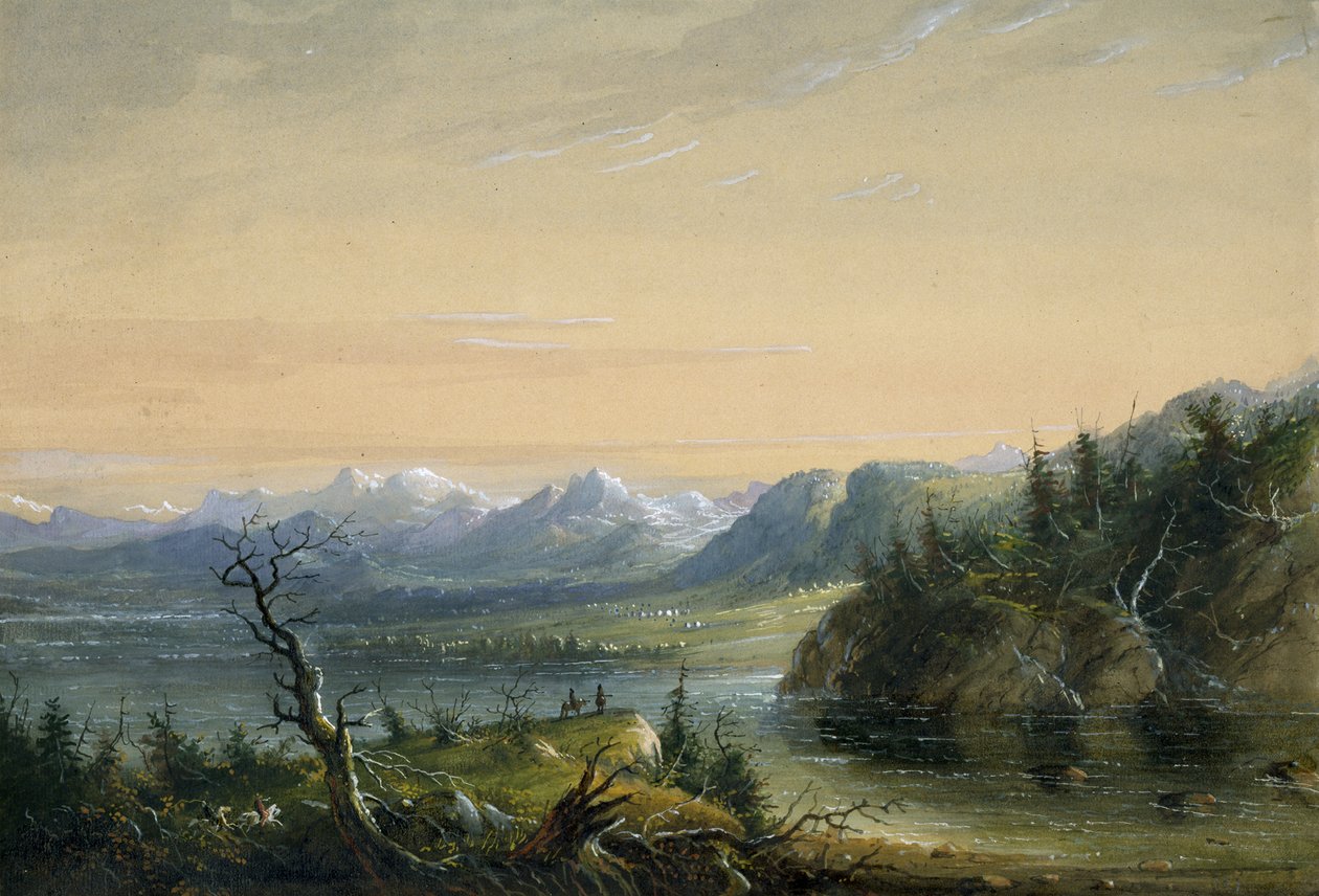 Chaîne de Wind River - Alfred Jacob Miller