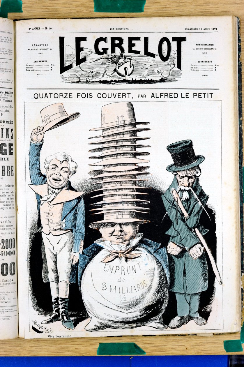 Couverture de Le Grelot, numéro 70, Satirique en Couleurs - Alfred Le Petit