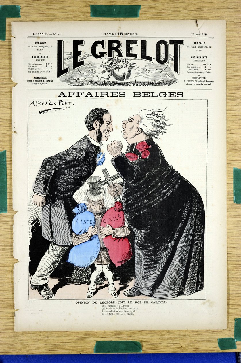 Couverture de "Le Grelot", numéro 697, Satirique en Couleurs - Alfred Le Petit