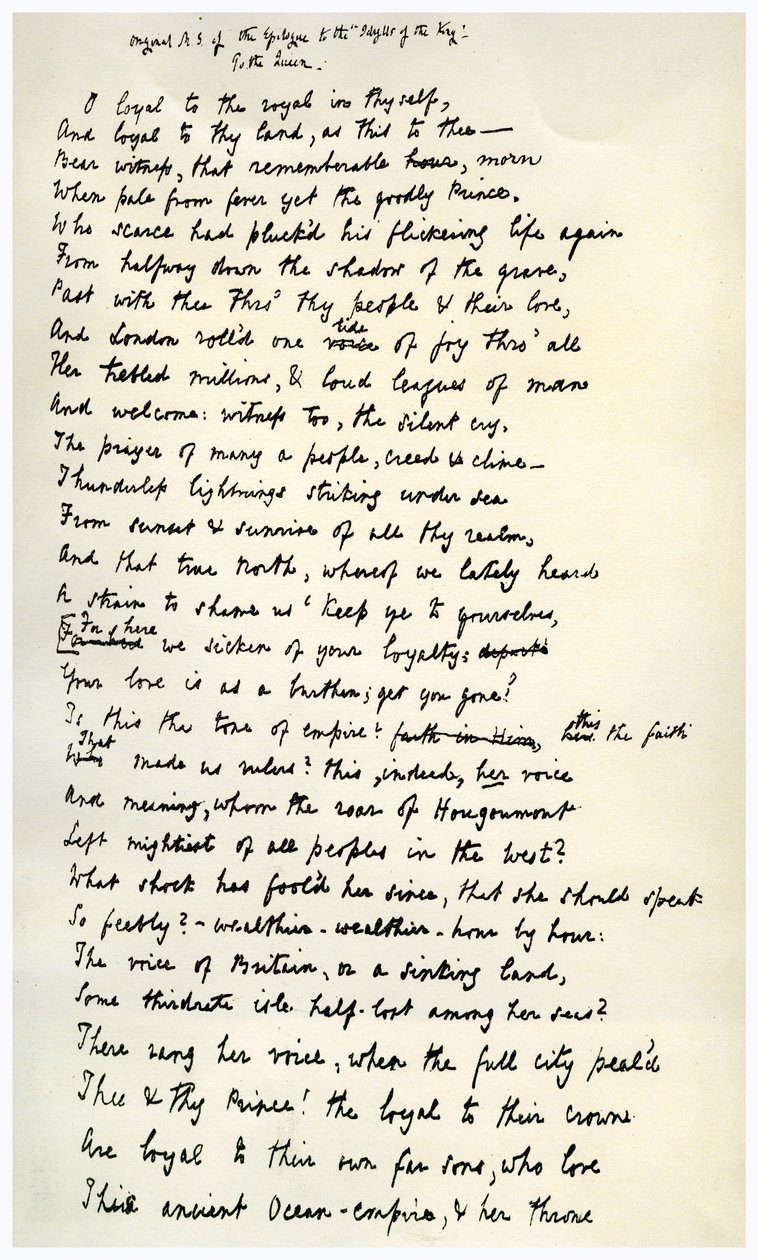Manuscrit original de l