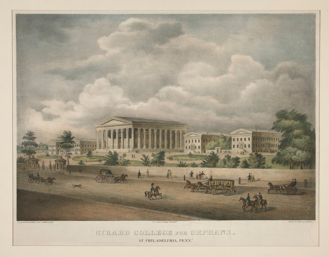 Girard College pour orphelins - à Philadelphie, Pennsylvanie - Alfred M. Hoffy