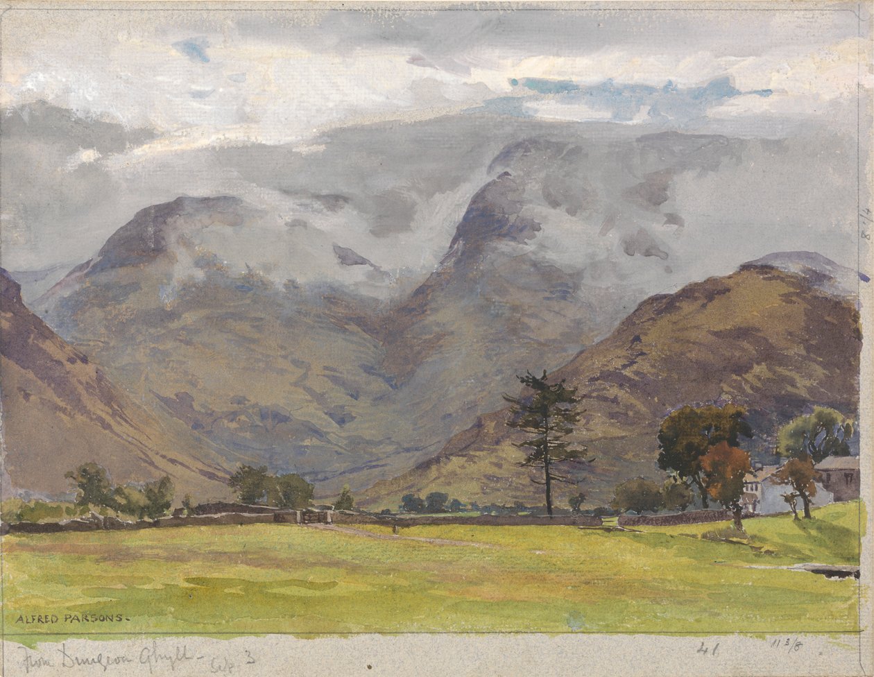 Depuis Dungeon Ghyll - Alfred Parsons