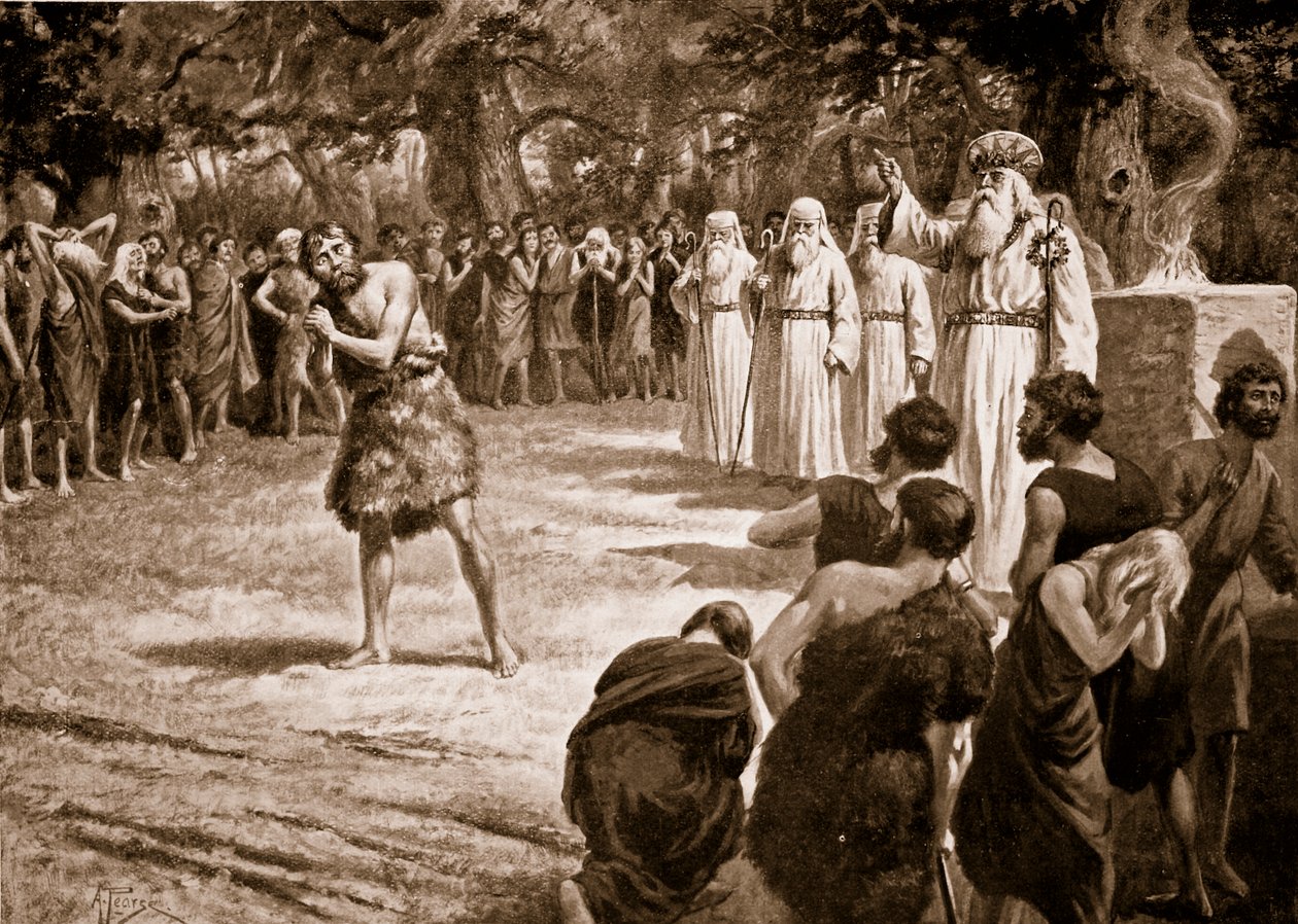 La justice rendue par les druides, illustration de 