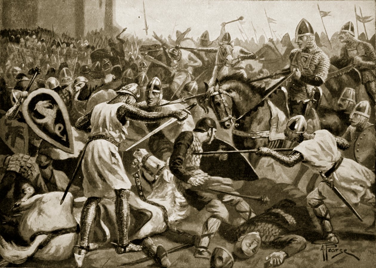 Robert fait prisonnier à Tinchebral, 1106, illustration tirée de 