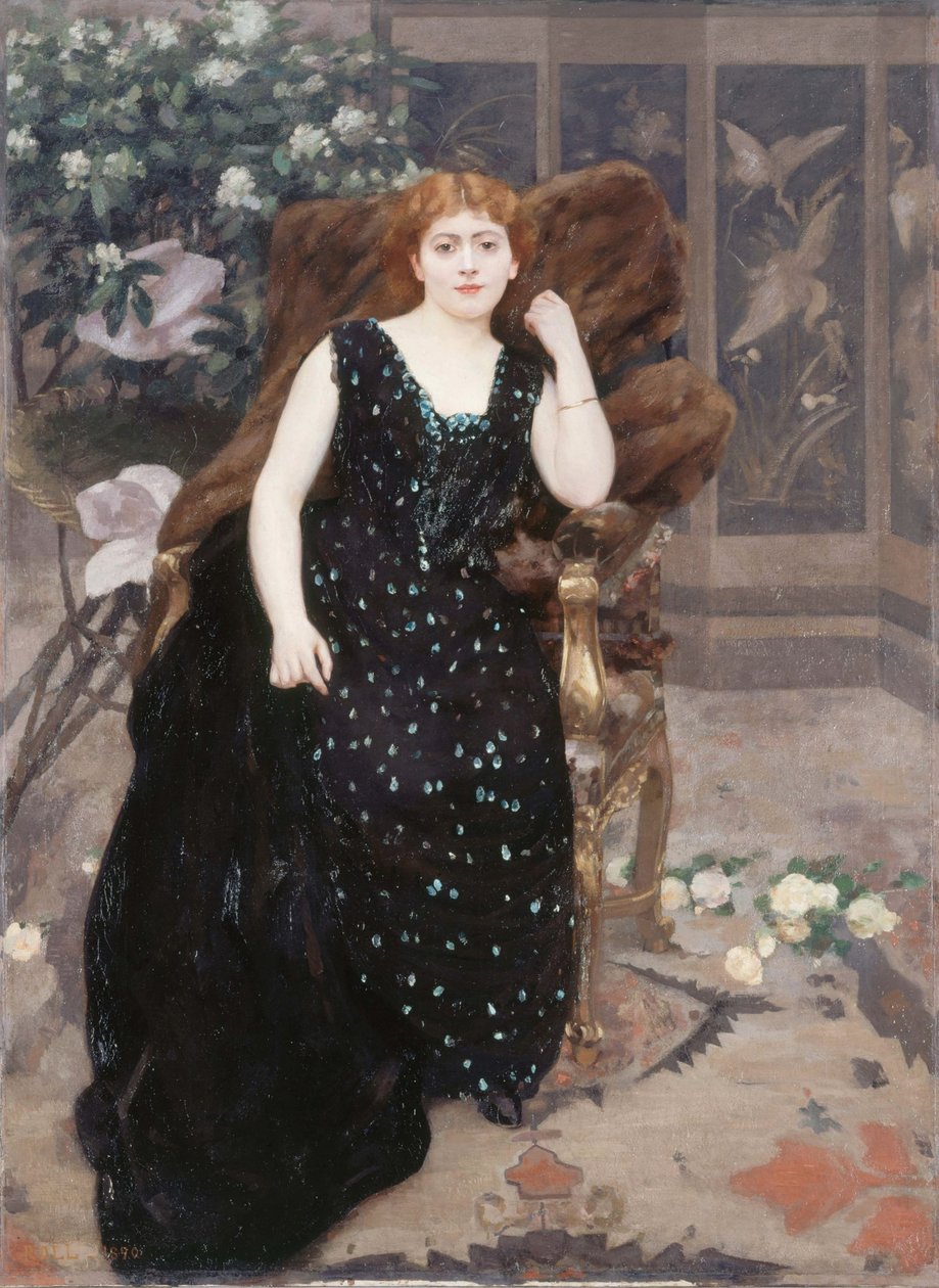 Portrait de Jane Hading - Alfred Roll