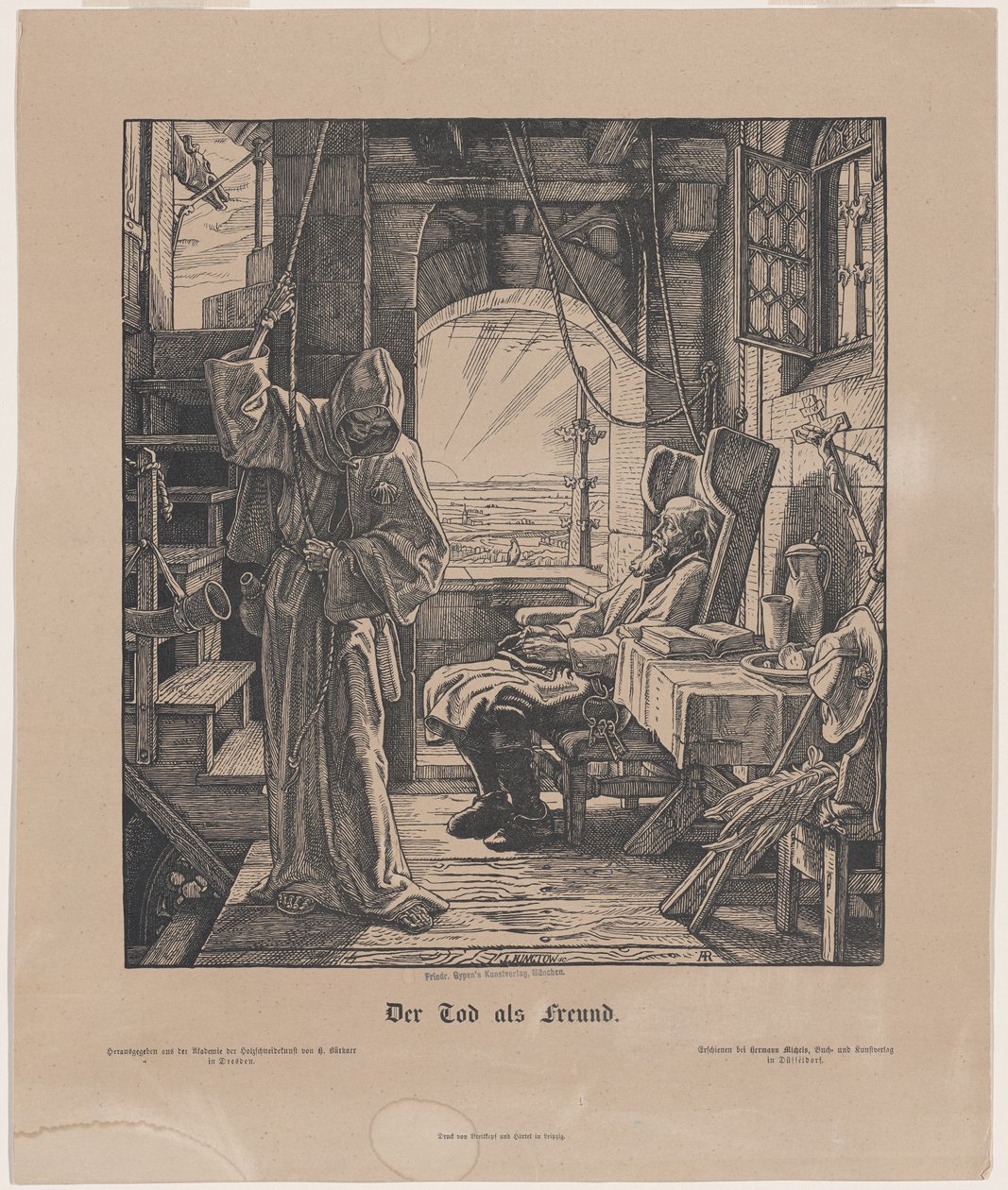 La mort comme amie - Alfred Rethel