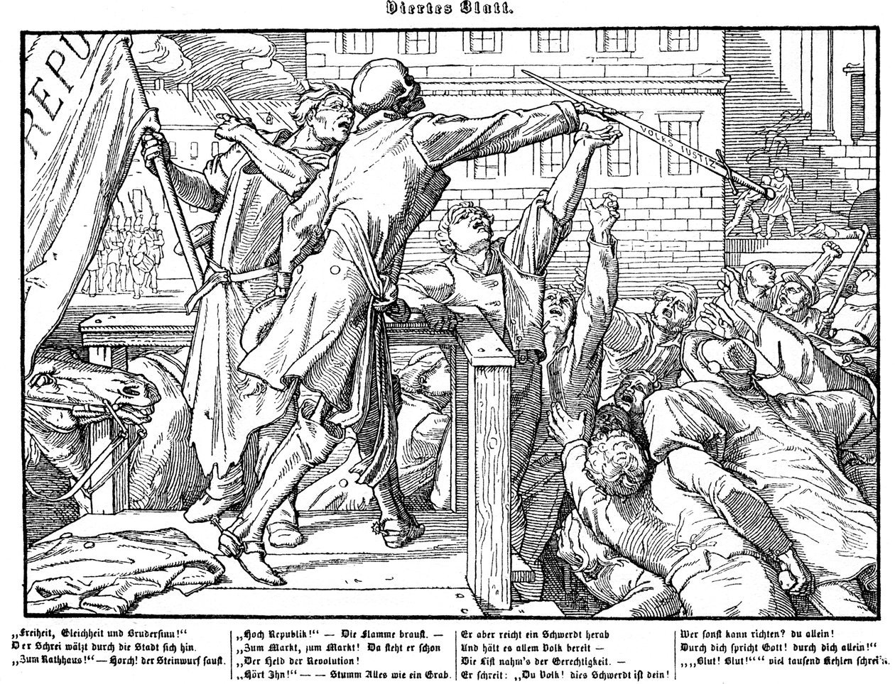 Totentanz 1848 : La Mort offre l