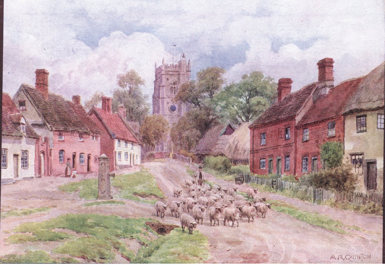 Monks Eleigh, Suffolk, de The Cottages and the Village Life of Rural England publié par Dent & Sons Limited - Alfred Robert Quinton