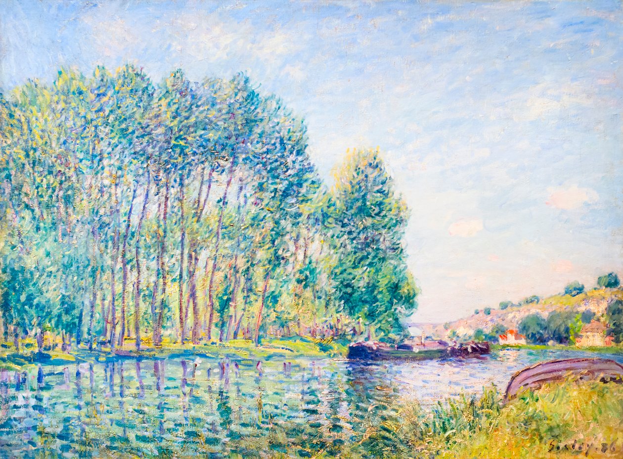 Un virage dans le Loing à Moret - Alfred Sisley