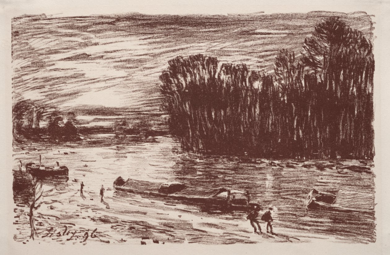 Bords du Loing, près de Saint-Mammès - Alfred Sisley