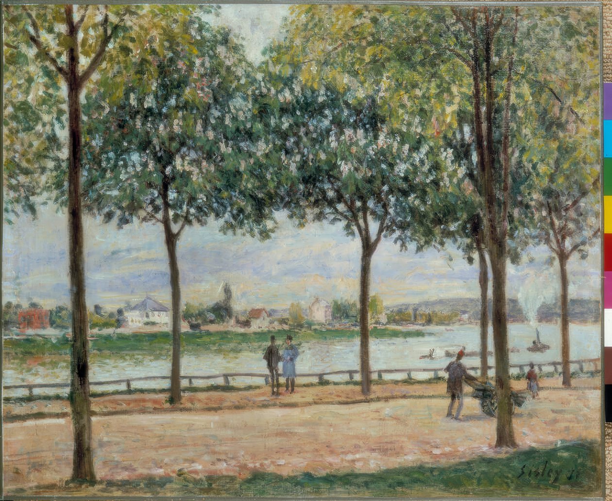 Promenade des marrons - Alfred Sisley