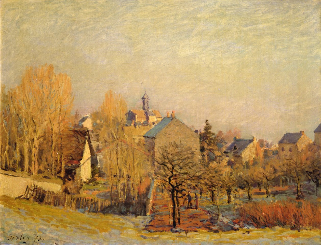 Matin givré à Louveciennes - Alfred Sisley