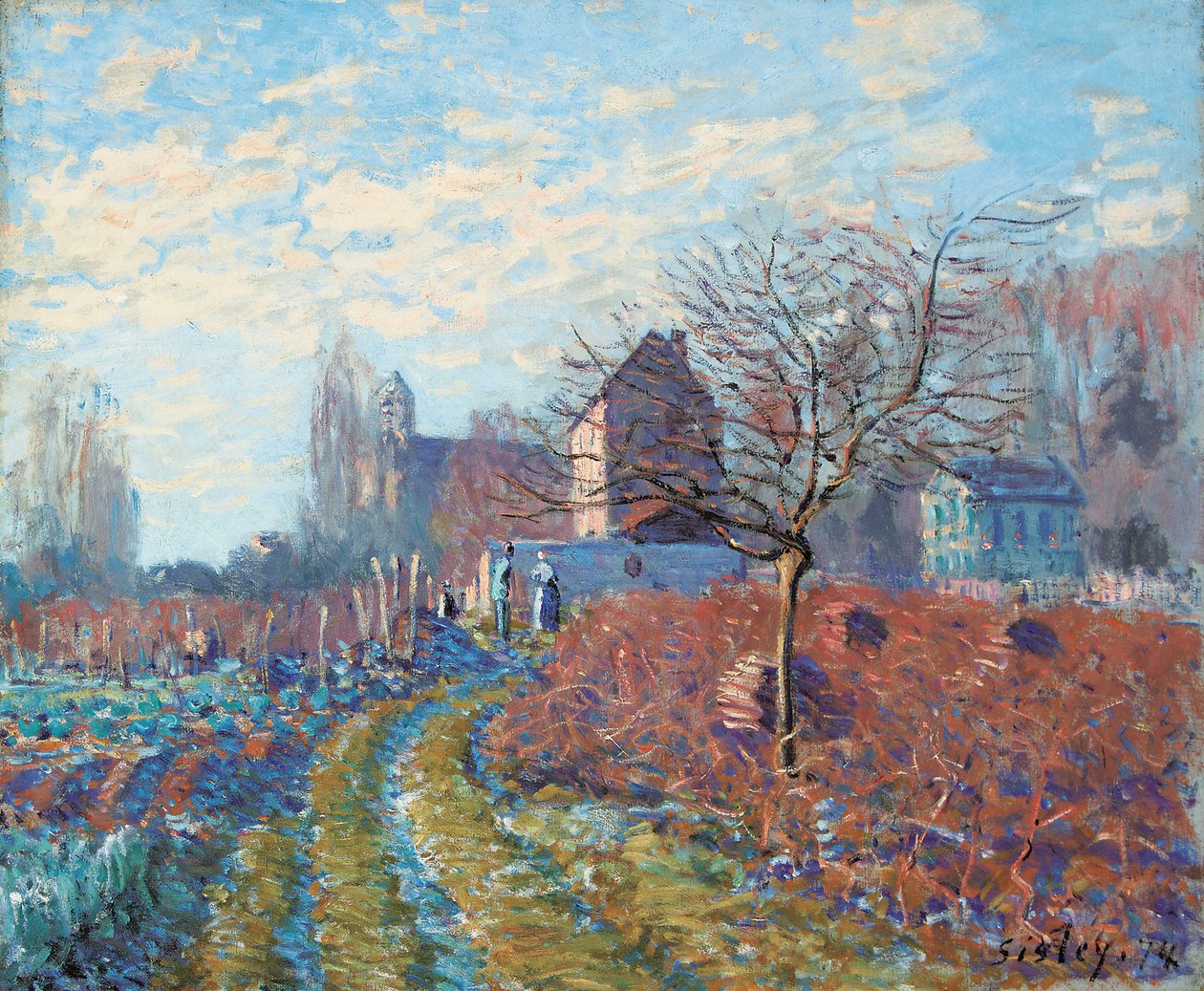 Gelee Blanche - Été de la Saint-Martin, 1874 - Alfred Sisley