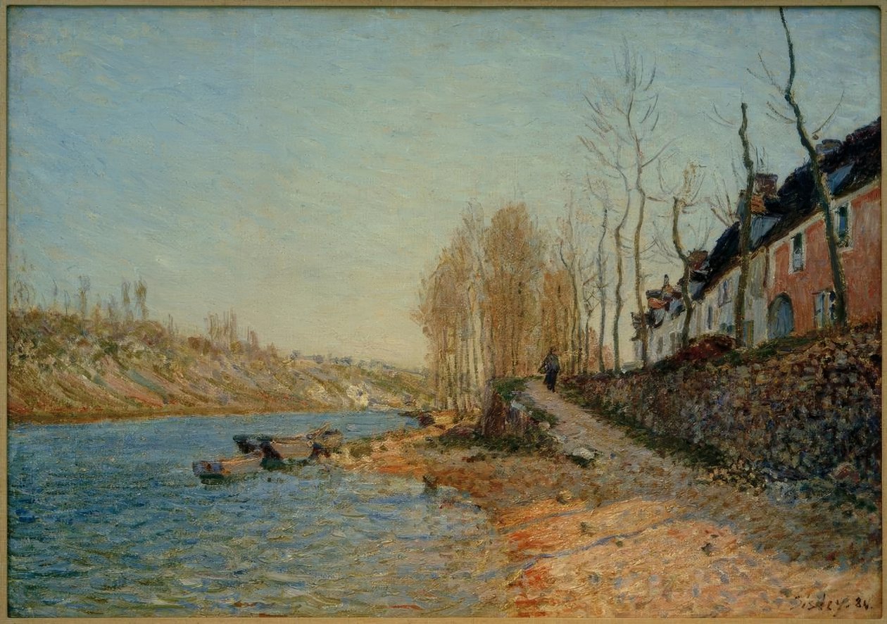 La Croix-Blanche à Saint-Mammès - Alfred Sisley
