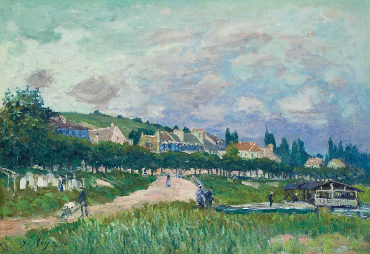 Le lavoir - Alfred Sisley