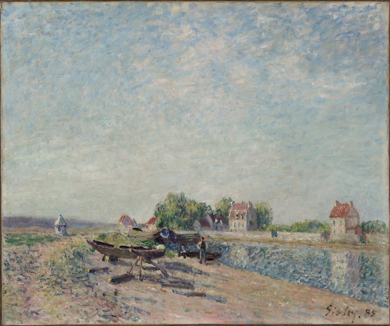 Saint-Mammès, Canal du Loing, 1885 - Alfred Sisley