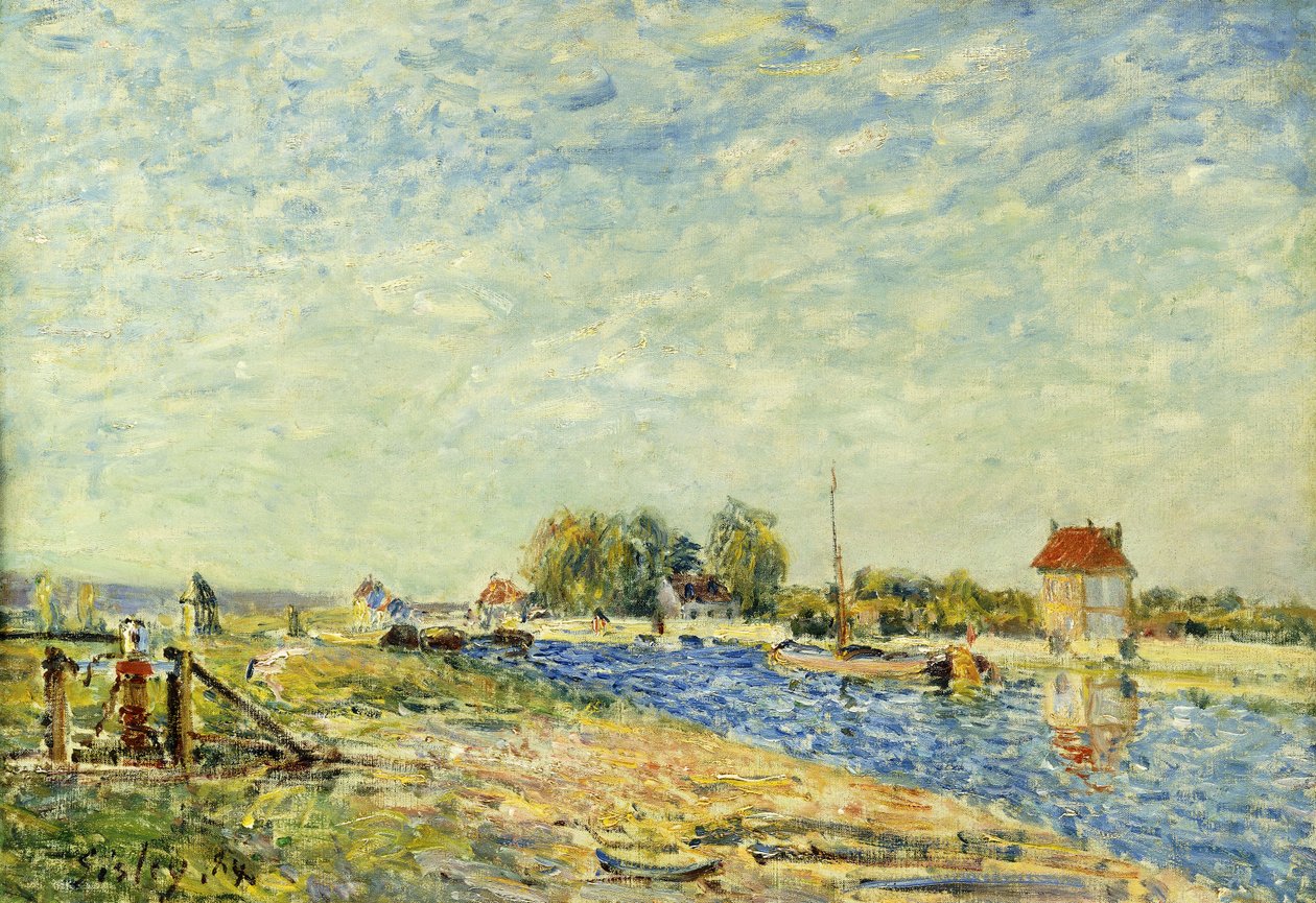 Le canal du Loing, 1884 - Alfred Sisley