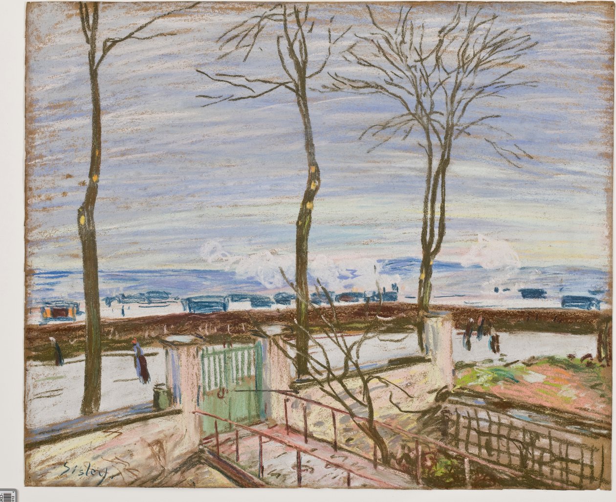 La gare de Moret en hiver - Alfred Sisley