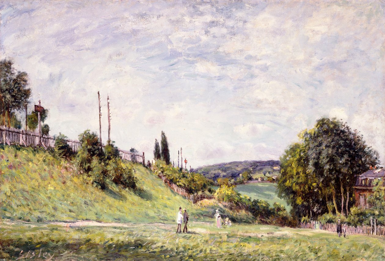 La Pente près du chemin de fer à Sèvres, 1879 - Alfred Sisley