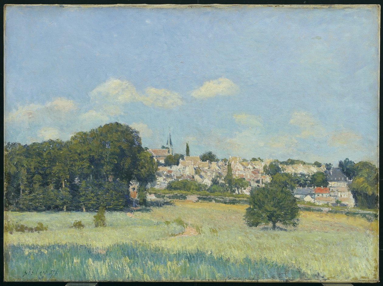 Vue de Marly-le-Roi, effet de soleil, 1876 - Alfred Sisley