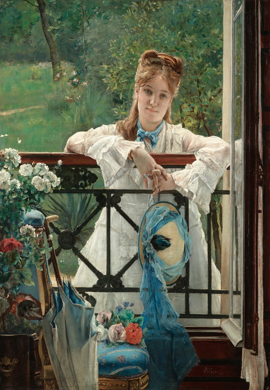 Le Ruban bleu, vers 1894 - Alfred Emile Stevens