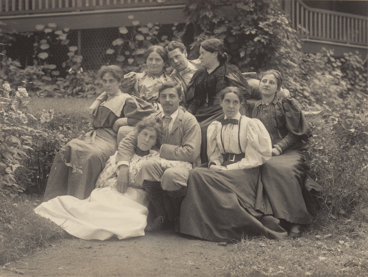 Ma, tante Rosa, Selma, Ag, Emmy, Ralph Bernheim, Hans Wetzler et Minnie Wetzler, Lake George - Alfred Stieglitz