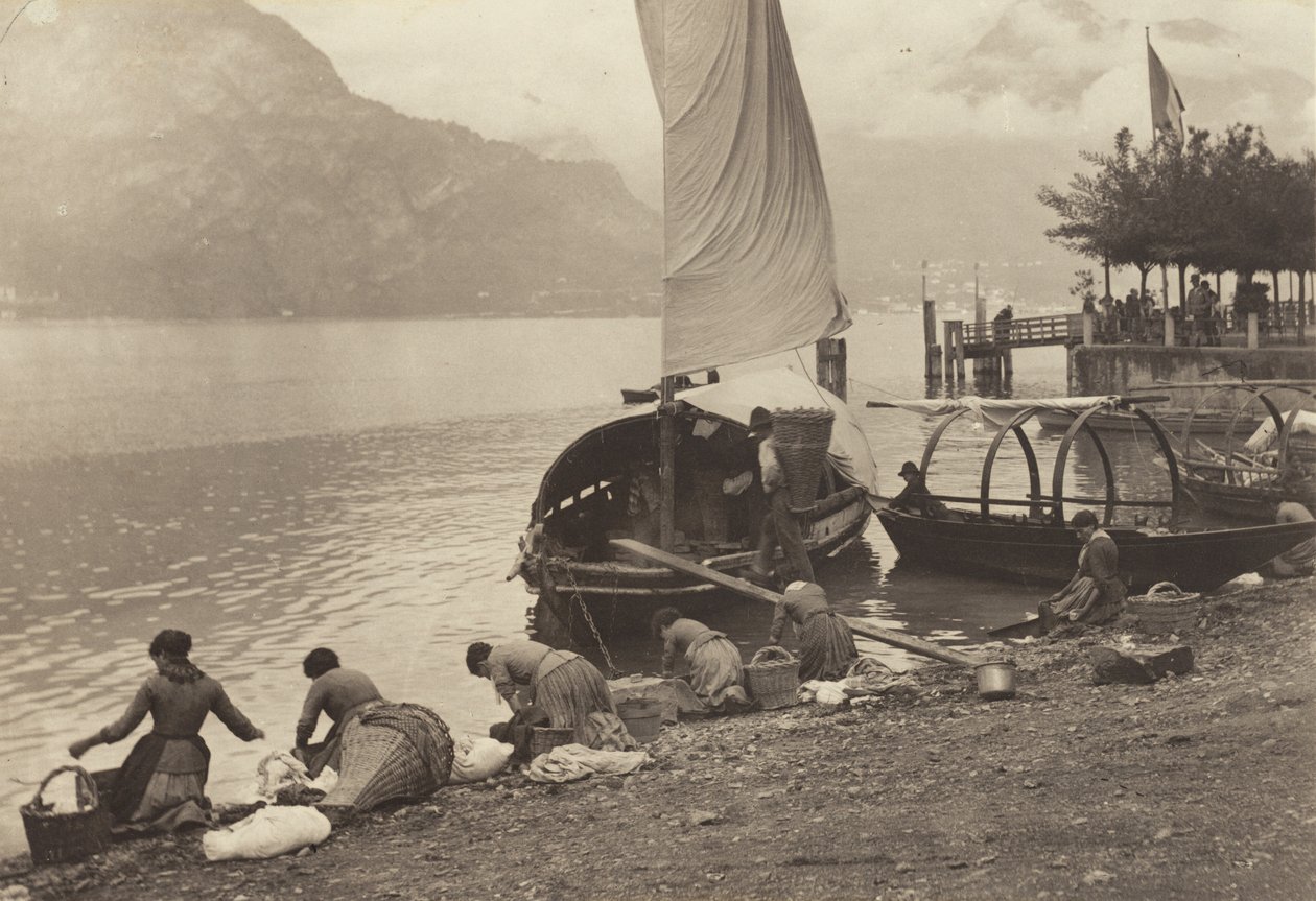 Les lavandières du lac de Côme - Alfred Stieglitz