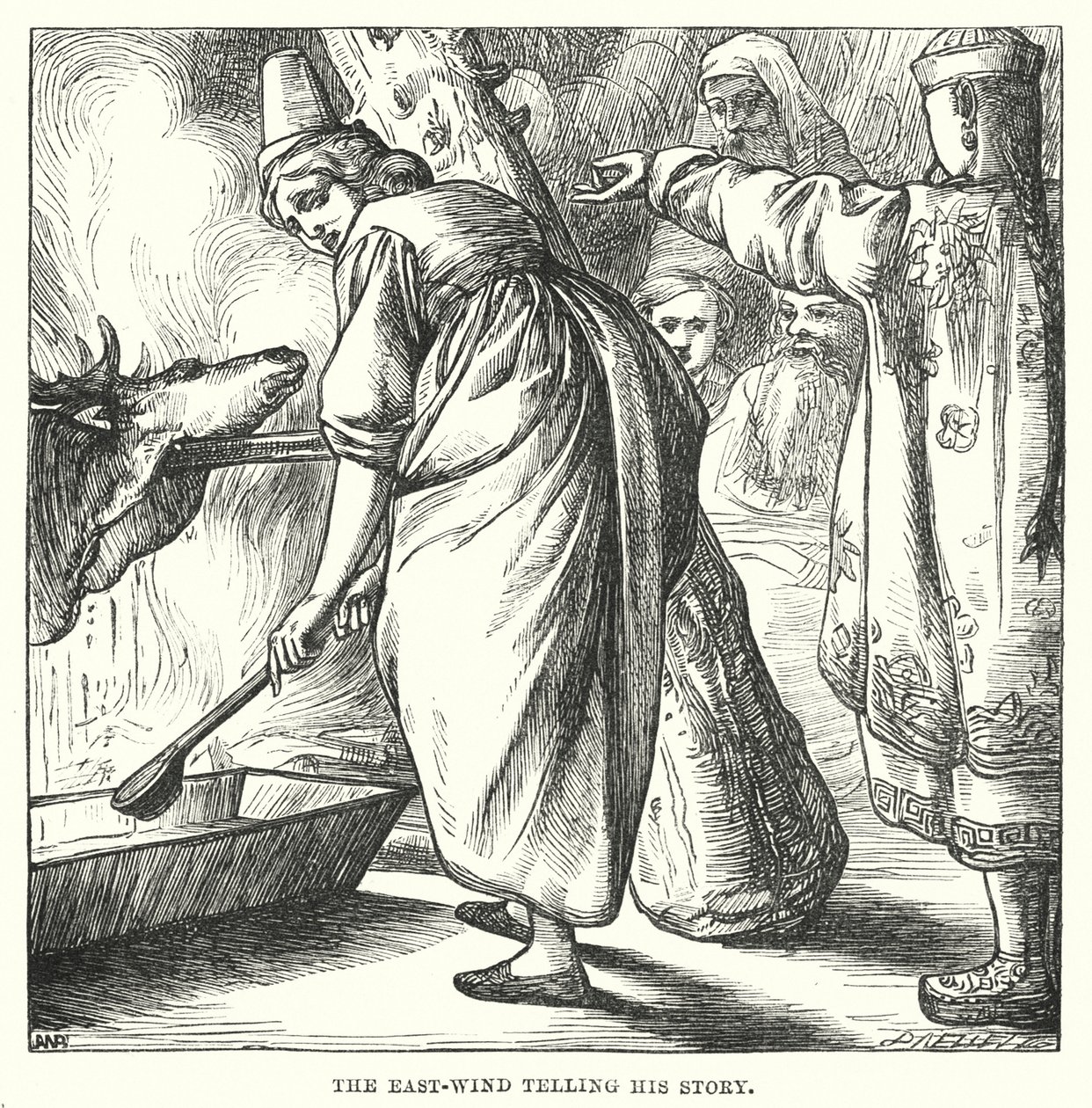 Hans Christian Andersen : Le Jardin du Paradis (lithographie) - Alfred Walter (after) Bayes