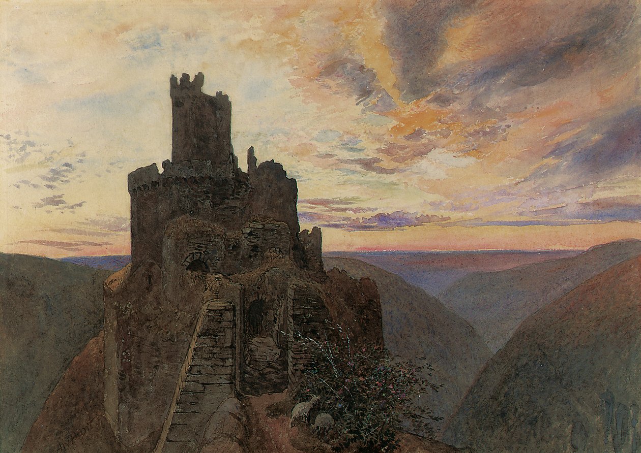 Ehrenburg sur la Moselle - Alfred William Hunt