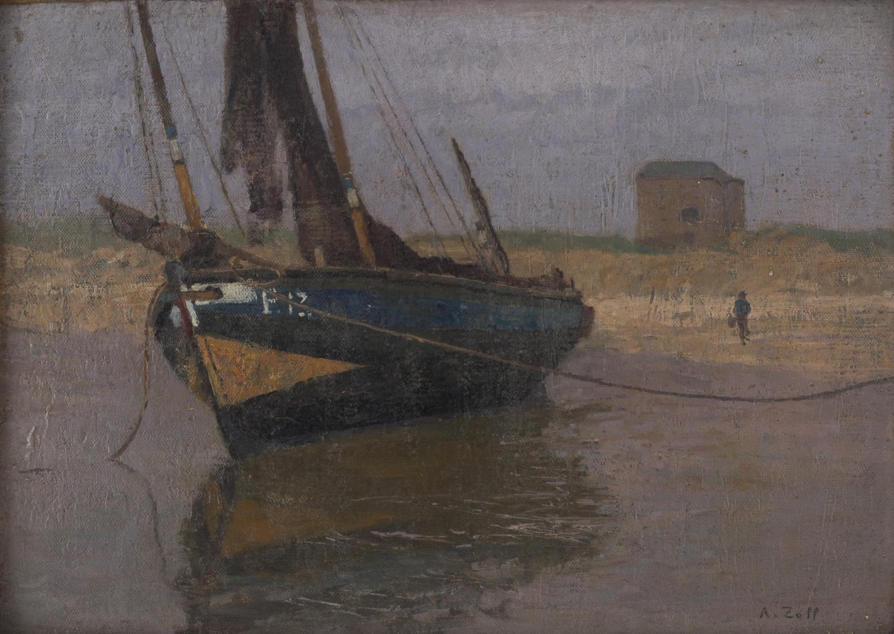 Bateau de pêche à la côte belge - Alfred Zoff