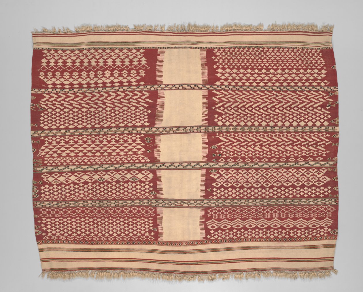 Couverture ou cape cérémonielle de femme (axellal), fin 19e siècle - Algerian School