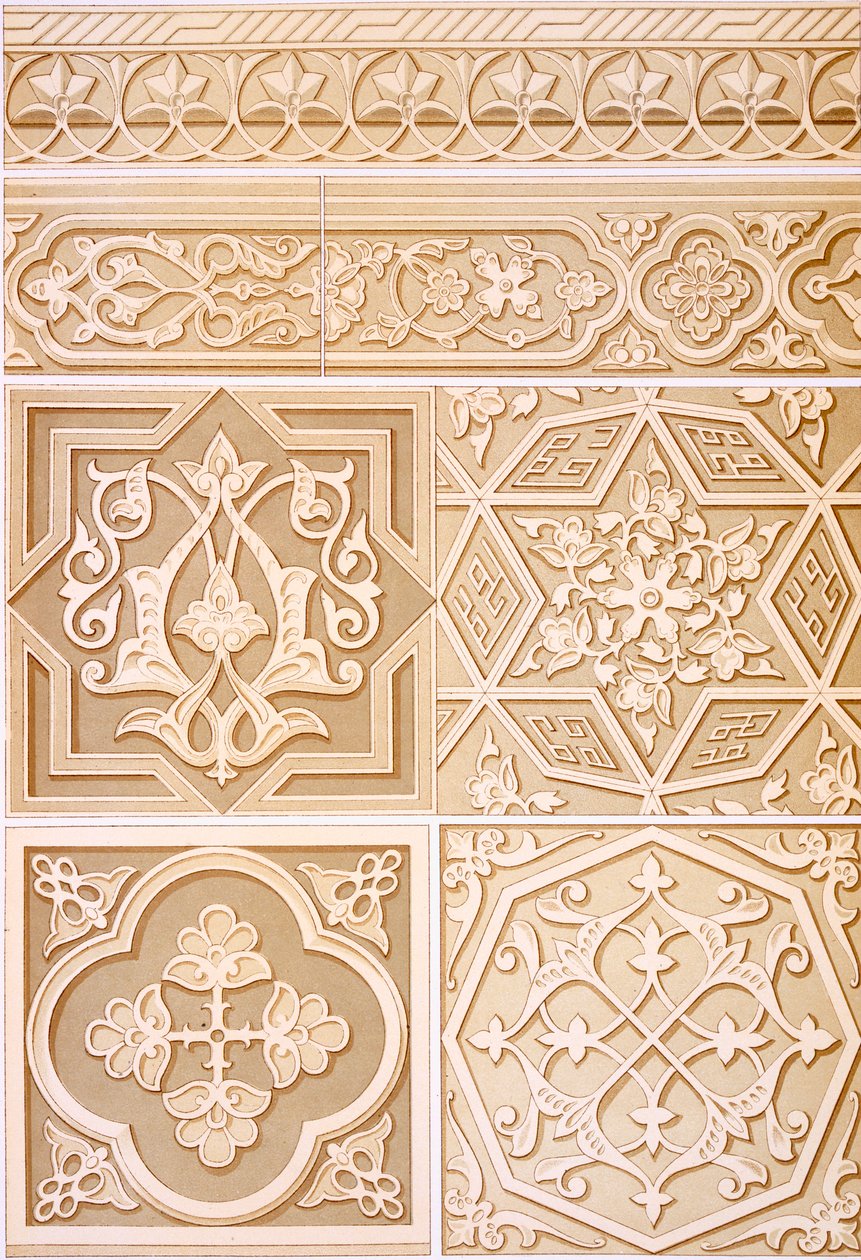 Études détaillées de décoration architecturale, publié en 1883 - Alhusain Fawzy