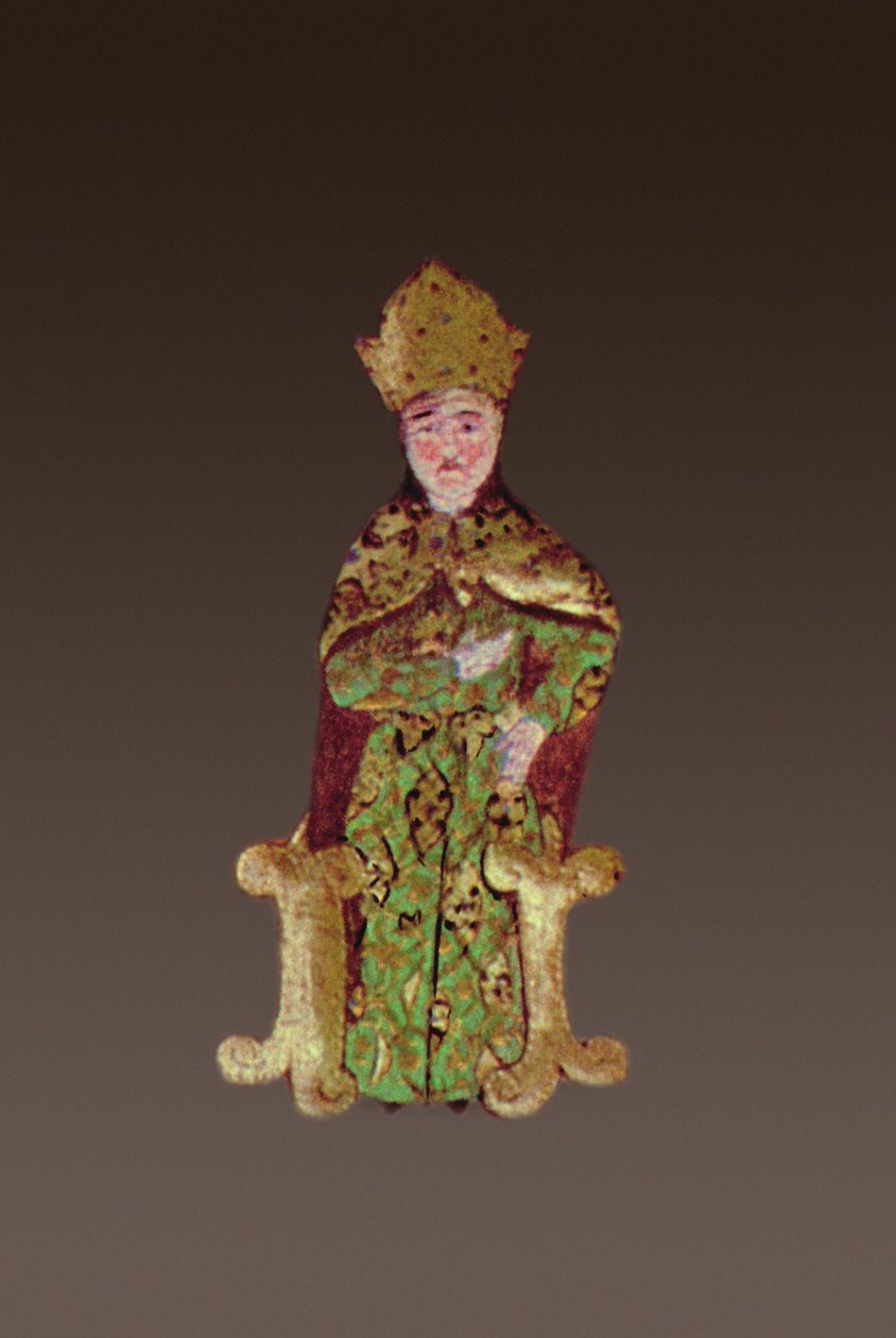 Le Roi de Hongrie, Lajos II 1506-26 en conseil avant la bataille de Mohacs en 1526, 1558 (détail) - Ali Amir Beg