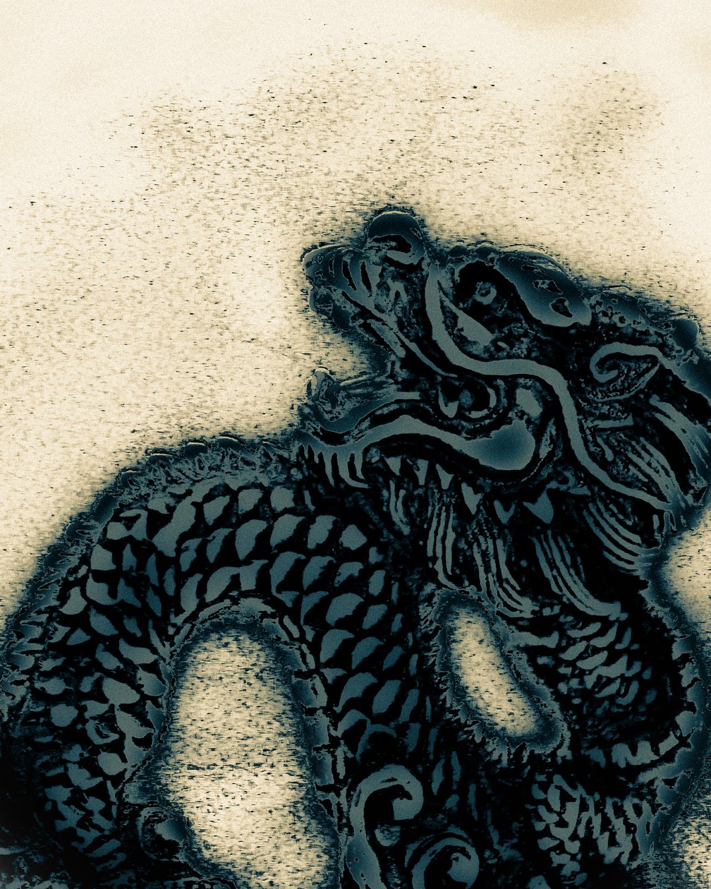 Année du dragon, 2021 (photographie peinte à la main) - Alice Gur-Arie