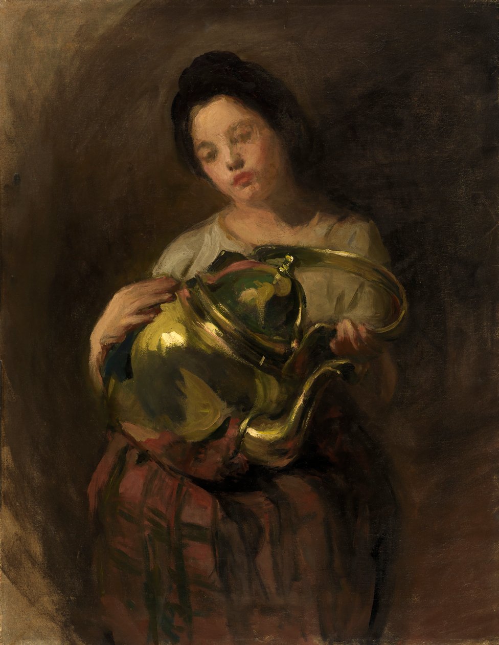 La bouilloire en laiton, vers 1890 - Alice Pike Barney