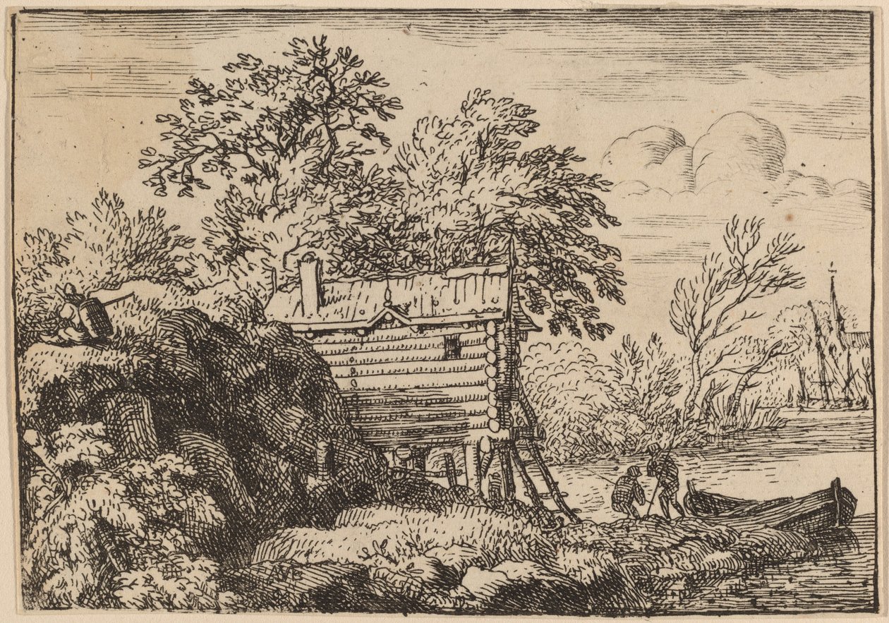 Cabane de pêcheur - Allart van Everdingen